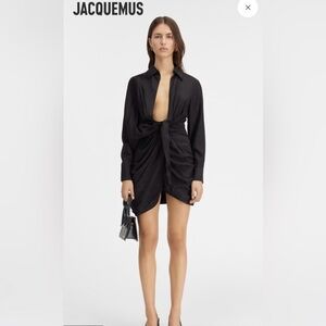 Jacquemus Black Long Sleeve Dress